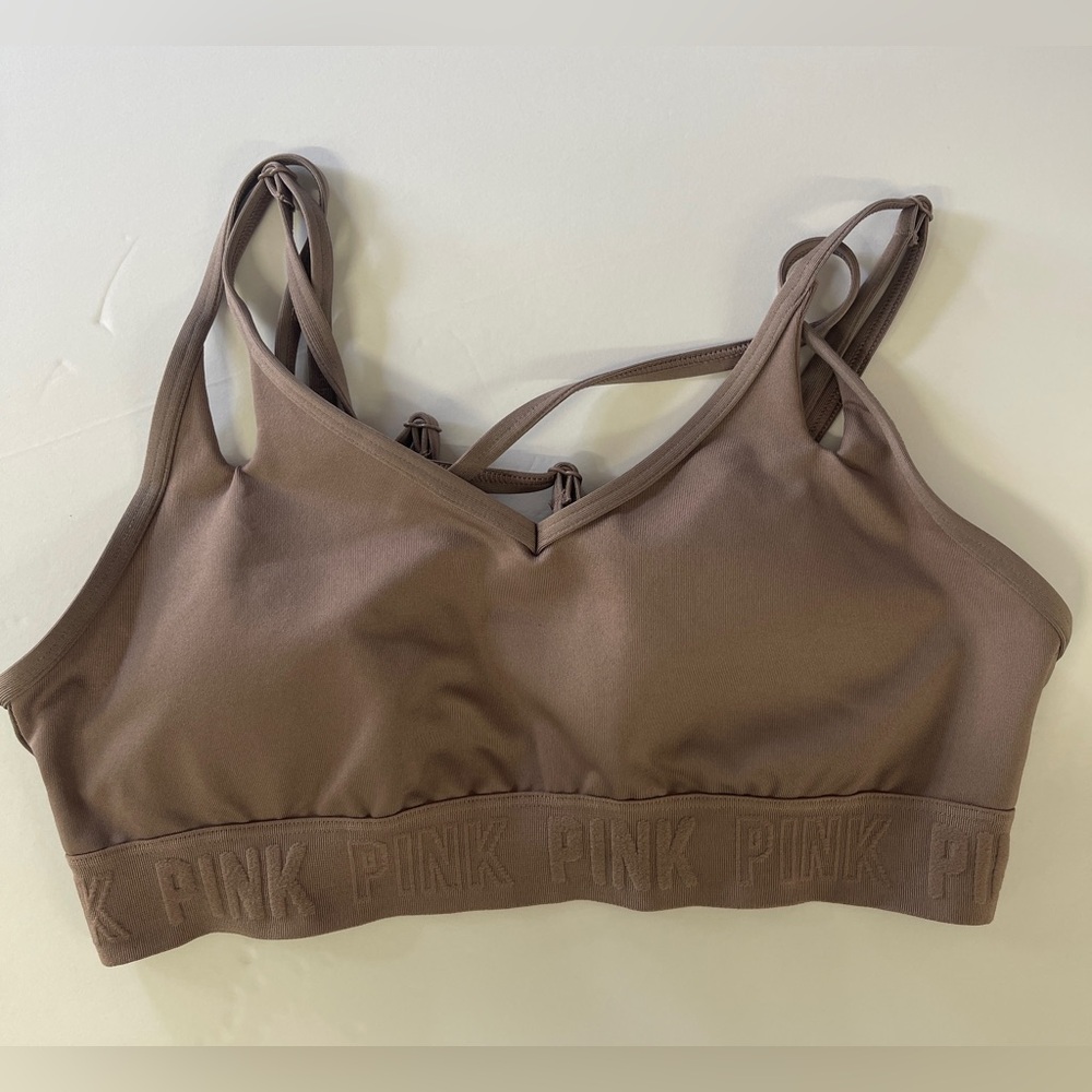 PINK sports strappy bra.